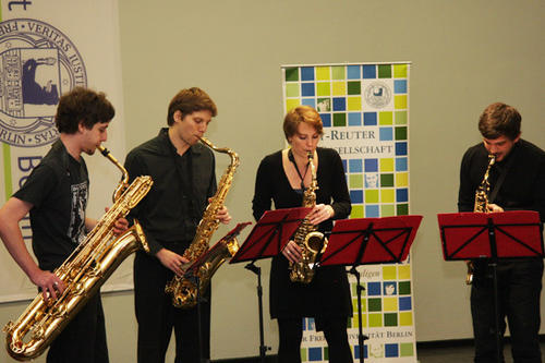 Das Saxophonquartett der Uni Bigband Berlin