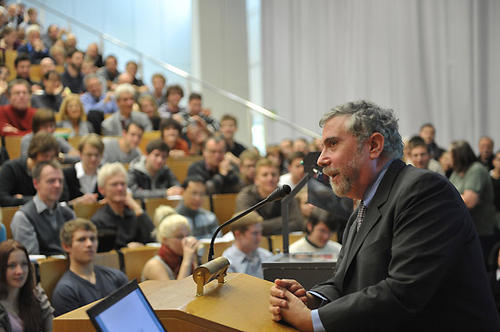 Paul Krugman sprach auf Einladung des John-F.-Kennedy-Institutes und eröffnete damit die Ringvorlesung "American Dream? Die demokratische Gesellschaft in der Krise"