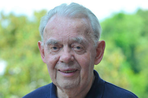Zeitzeuge und Alumnus: der 80-jährige Werner Gebhard.