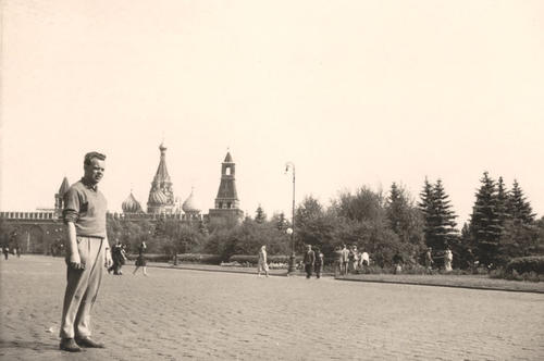 Werner Gebhard während seiner Moskau-Exkursion im August 1961.