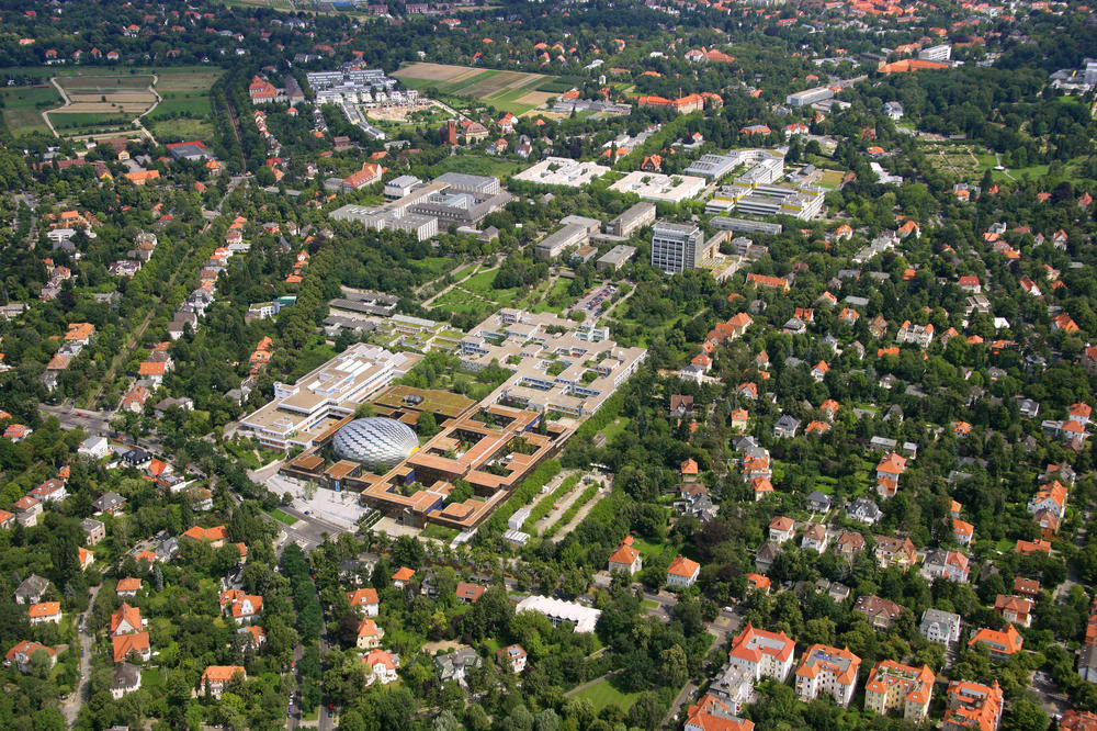 Luftaufnahmen des Campus Dahlem der Freien Universität Berlin