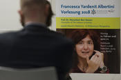 Zum sechsten Mal fand die Vorlesung in Erinnerung an die 2011 verstorbene Religionswissenschaftlerin Francesca Yardenit Albertini statt, die zuletzt an der Universität Potsdam gelehrt und geforscht hatte.