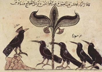 Kalīla wa Dimna, subject of a research project by Beatrice Gründler: Arabic manuscript, ca. 1210.