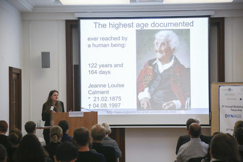 Professorin Ursula Müller-Werdan hielt die Keynote zum Thema Alterungsprozesse.