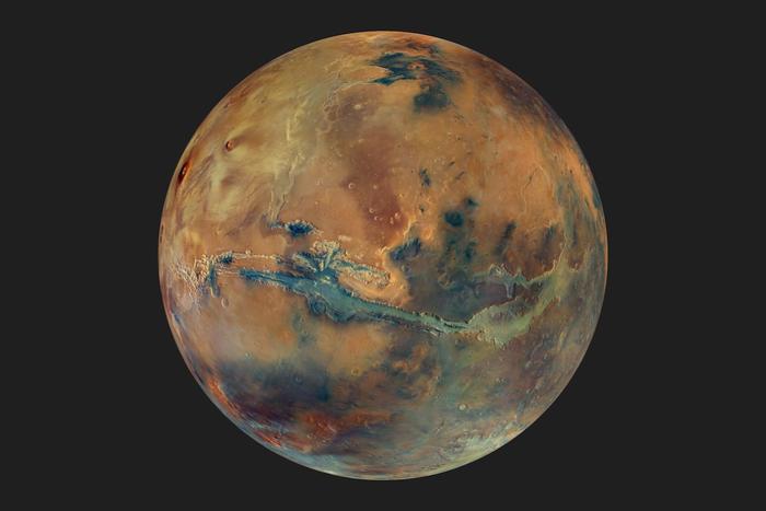Der Mars in Farbe und 3D
