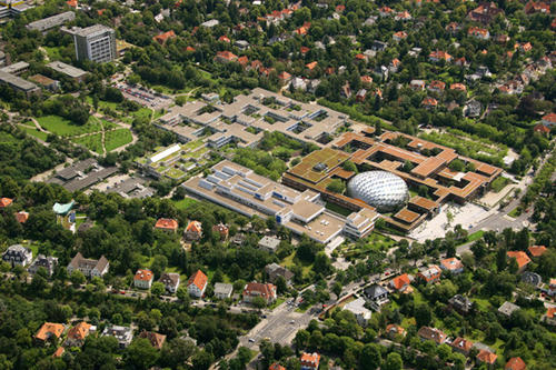 Der Campus Dahlem aus der Luft
