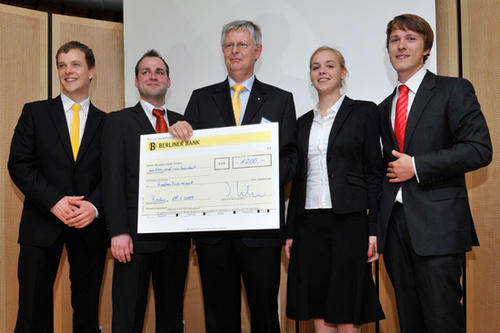 Sieger im funpreneur-Wettbewerb Sommersemester 2009: Das "Radvertisement"-Team