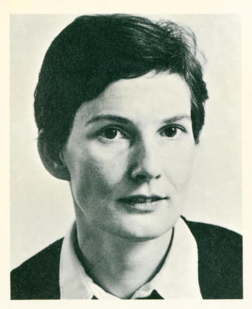 Hella Tiedemann im Jahr 1971 in Frankfurt.