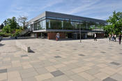 The Geo Campus in Lankwitz has a large cafeteria for students and staff.