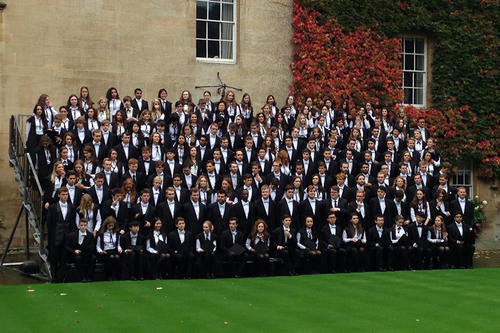 Matriculation at Lincoln College: The group of new students in October 2014.