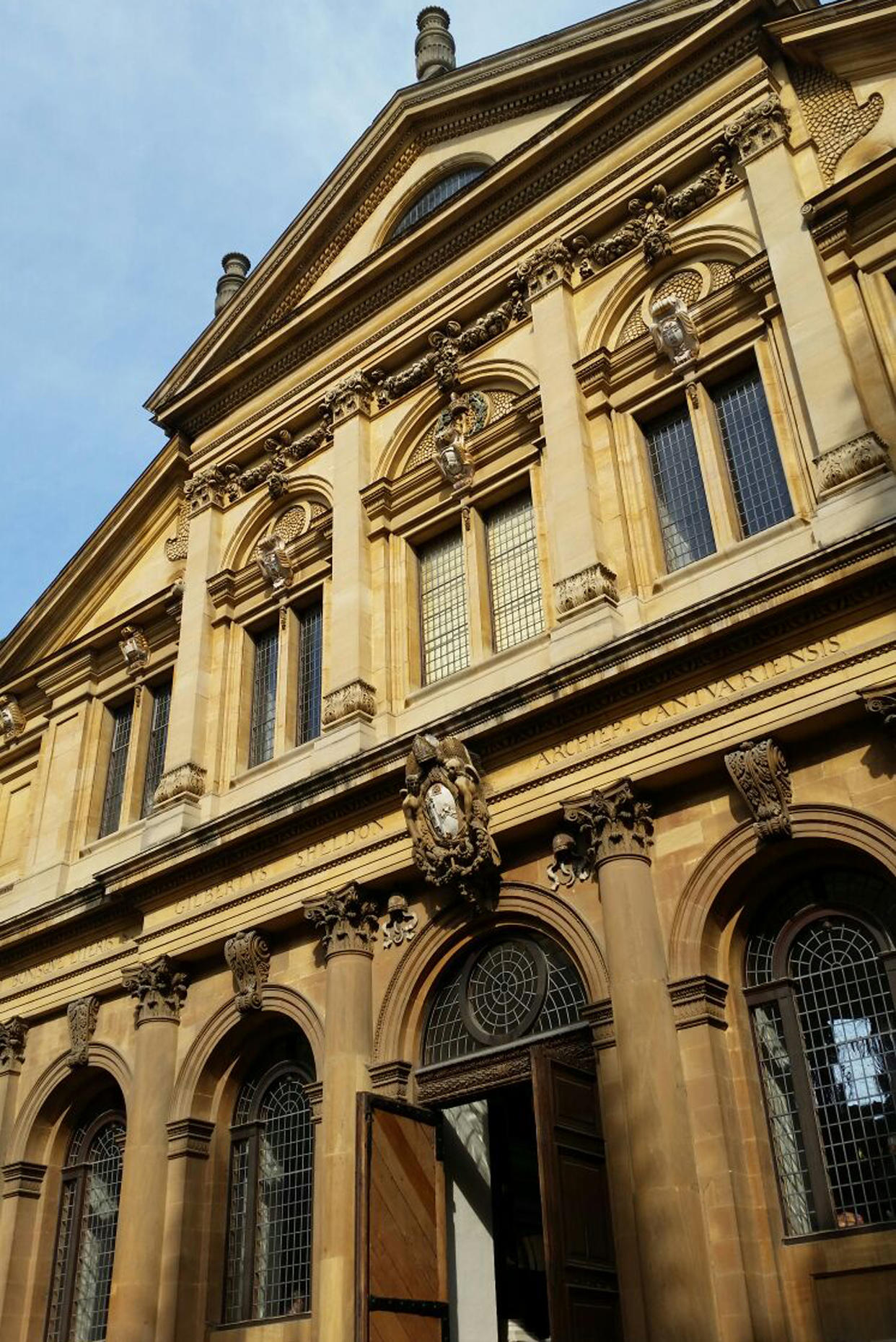 The Sheldonian Theatre: the historic site of matriculation and graduation ceremonies in Oxford.
