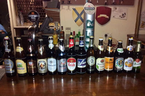 A lot of German beer had to be ordered for the Beer Tasting Event.