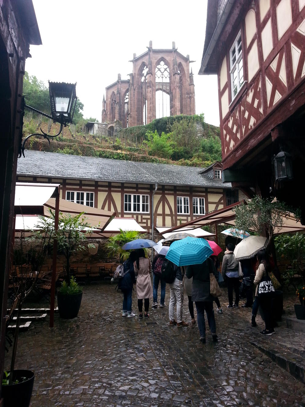 Bad wheather and beautiful views in Bacharach.