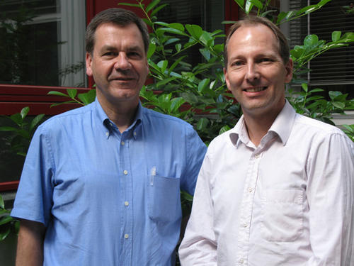 Professor Jürg Kramer (links) und Professor Konrad Polthier (rechts)