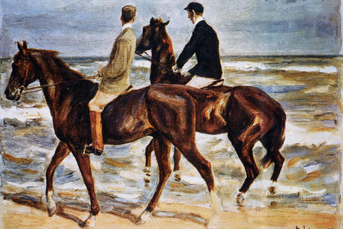 Zwei Reiter am Strand aus dem Schwabinger Kunstfund (vermutlich bis 1939 Sammlung David Friedmann, Breslau)
