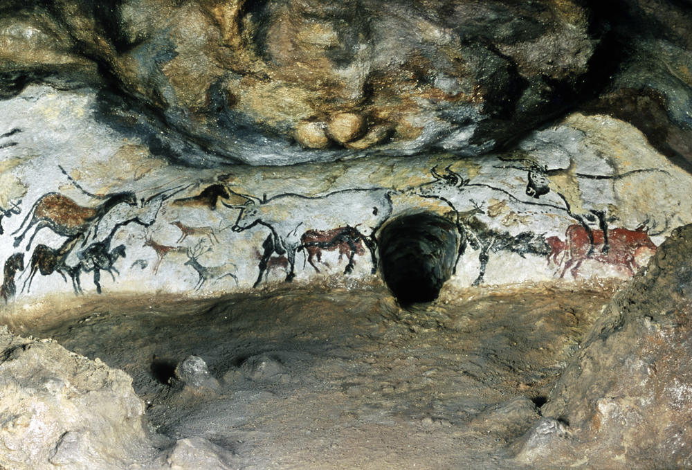 Kunst aus jungpaläolithischer Zeit: DieMalereien in der Höhle von Lascaux in der französischen Dordogne sollen vor 38000 bis 21000 Jahren entstanden sein.