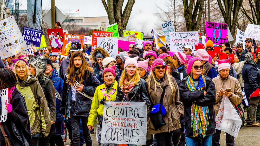 Im Anti-Trump-Affekt vereint: Beim „Women’s March“ im Januar 2017 demonstrierten Frauen – und auch Männer – gegen die sexistischen Äußerungen des US-amerikanischen Präsidenten.