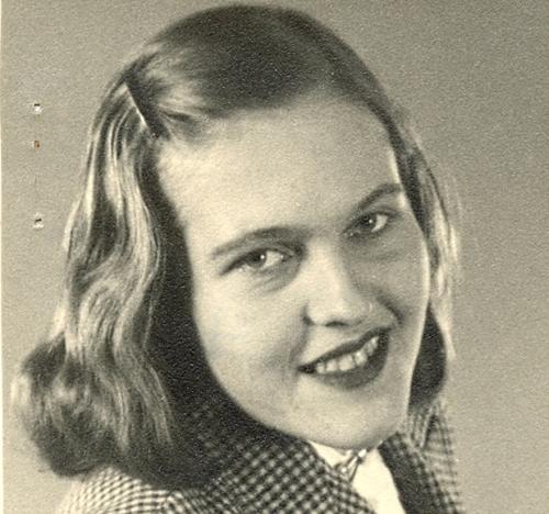 Hanna-Renate Laurien, gebürtig aus Danzig, 1948 als Studentin in Berlin.