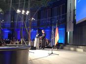 Besuch der "Europa-Rede" mit dem Präsidenten des Europäischen Rates Donald Tusk