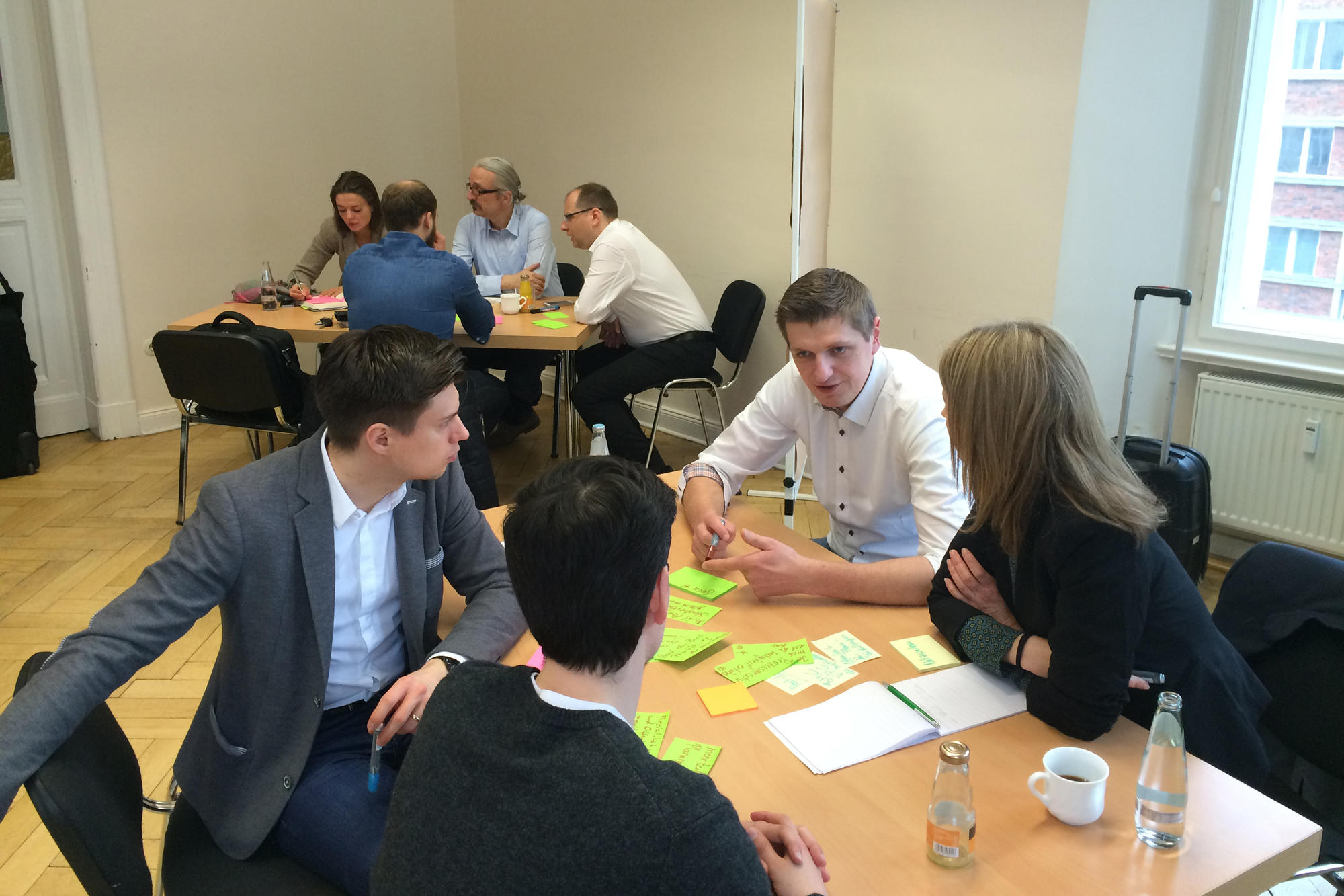Zum Ausklang der Start-up Safari diskutierten Start-ups und DB-Mitarbeiter gemeinsam über das Ergebnis.