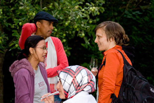 Multikulturelles Ambiente beim Sommerfest