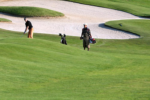 Turnierteilnehmer auf der Anlage des Märkischen Golfclub Potsdam e.V.