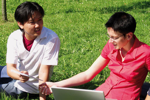 Über das Online-Portal "Open Distributed Campus" ist man gleichzeitig noch zu Hause und schon an der Freien Universität Berlin