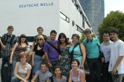Ein Besuch amerikanischer Austauschstudenten im Juni vergangenen Jahres bei der „Deutschen Welle“ in Bonn