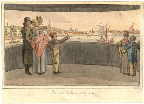 Der Blick in ein Panorama als Postkartenmotiv.