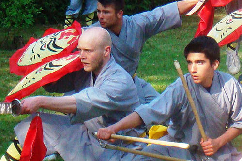 Nur die Besten und Fleißigsten werden aufgenommen: Das Showteam des Shaolin Tempel Deutschland.