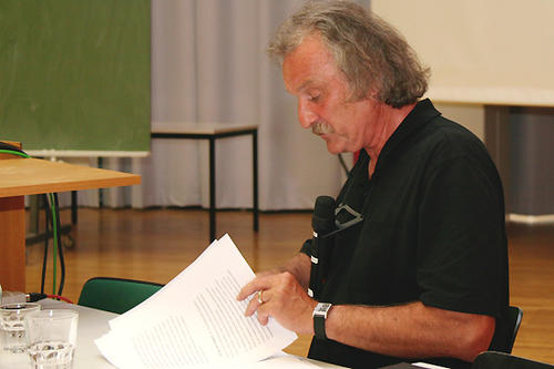 Christoph Ransmayr vor seiner Lesung