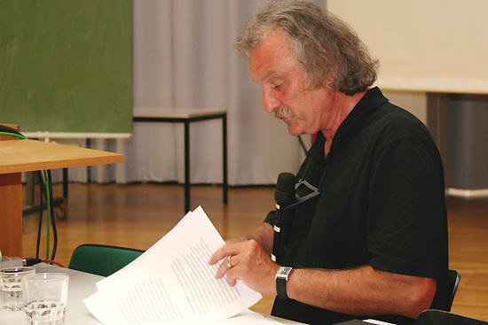 Christoph Ransmayr vor seiner Lesung