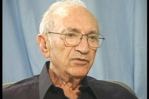 Leon W. aus Lodz/Polen, ehemaliger Zwangsarbeiter und jüdischer Überlebender des Konzentrationslagers Buchenwald