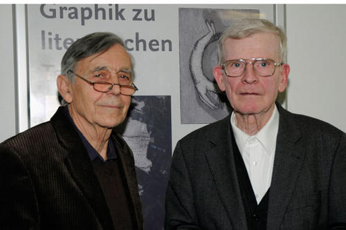 v.l.: Die Künstler Thomas Harndt und Claus Korch