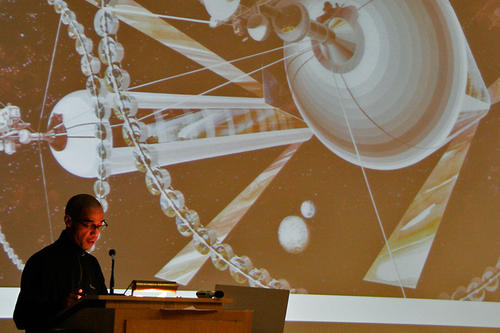 Wissenschaft trifft Zukunft: Beim "Future Slam" stellten Wissenschaftler in zehnminütigen Beiträgen zukunftsrelevante Themen vor.