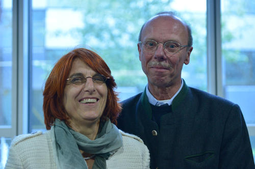 Medizinerin Carola Kubicki, Tochter von Matrikelnummer 1 Stanislaw Kubicki, und  Frank Fleischmann.