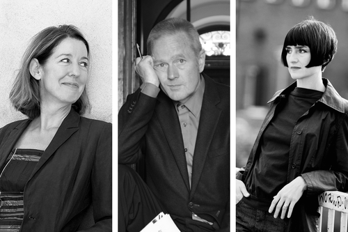 Für den Deutschen Buchpreis 2013 nominiert: Judith Kuckart (l.), Olaf Kühl und Monika Zeiner (r.)