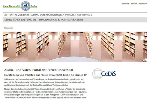 Das Audio- und Video-Portal der Freien Universität.