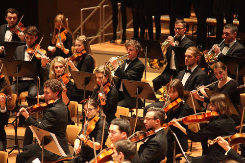 Zusammen musizieren: Das Sinfonieorchester ist eines von fünf Ensembles des Collegium Musicum.