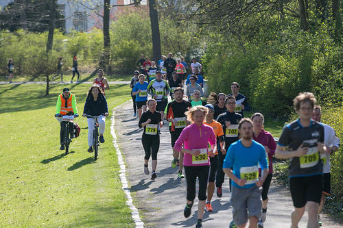 Durchs grüne Dahlem joggen: Die Laufstrecken führten unter anderem durch die vielen Parks auf dem Campus.