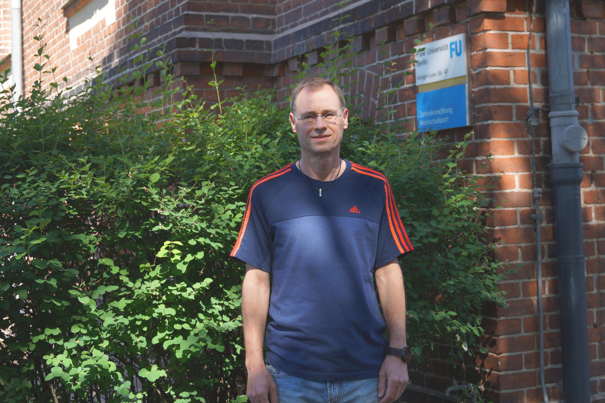 Heiko Schilff ist Kursleiter beim Hochschulsport der Freien Universität Berlin. Der ehemalige Profi-Fußballer trainiert Läufer.