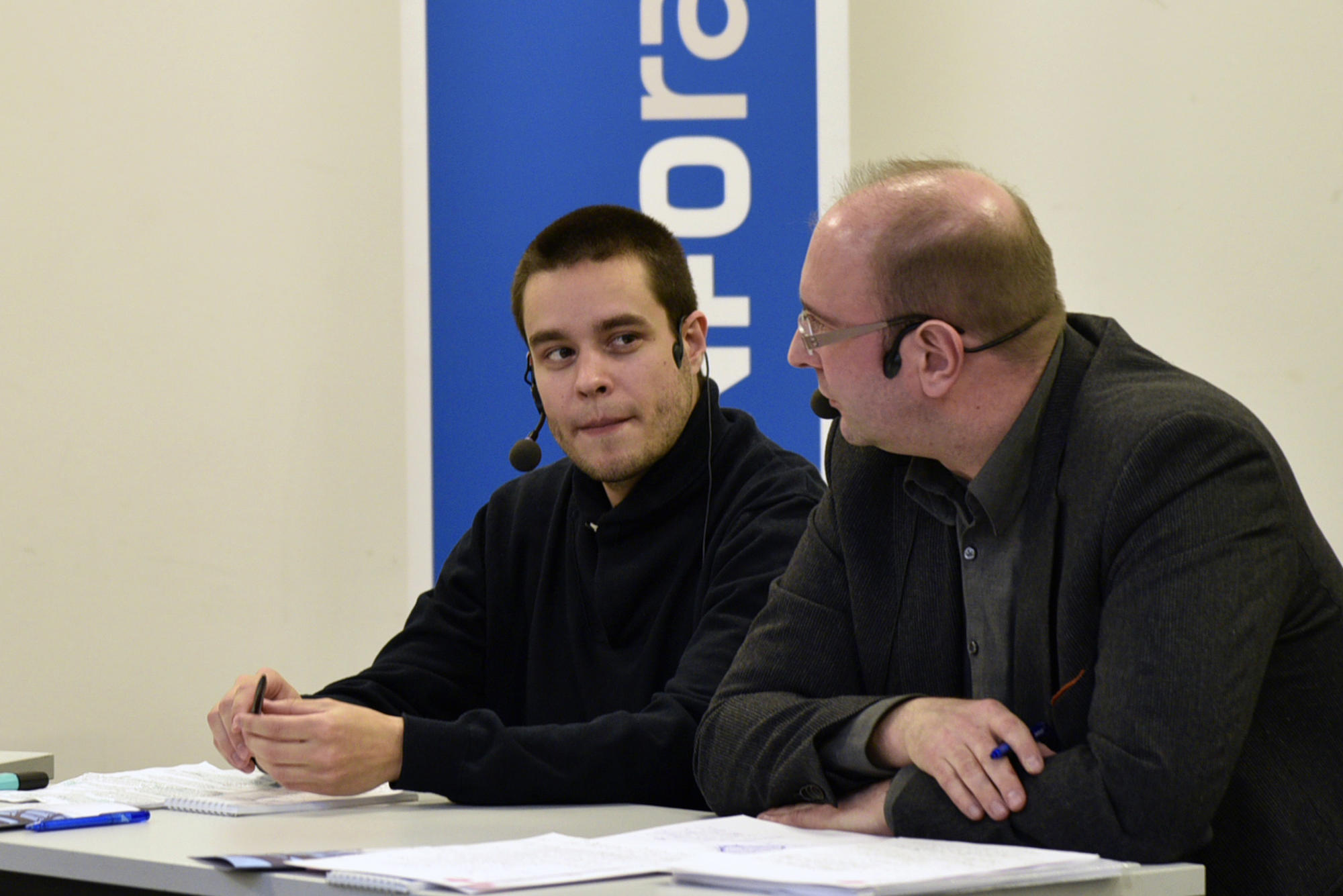 Philipp Bahrt engagiert sich im AStA der Freien Universität, Oliver Sartorius ist Senior Projektleiter in der Politikforschung bei TNS Infratest.
