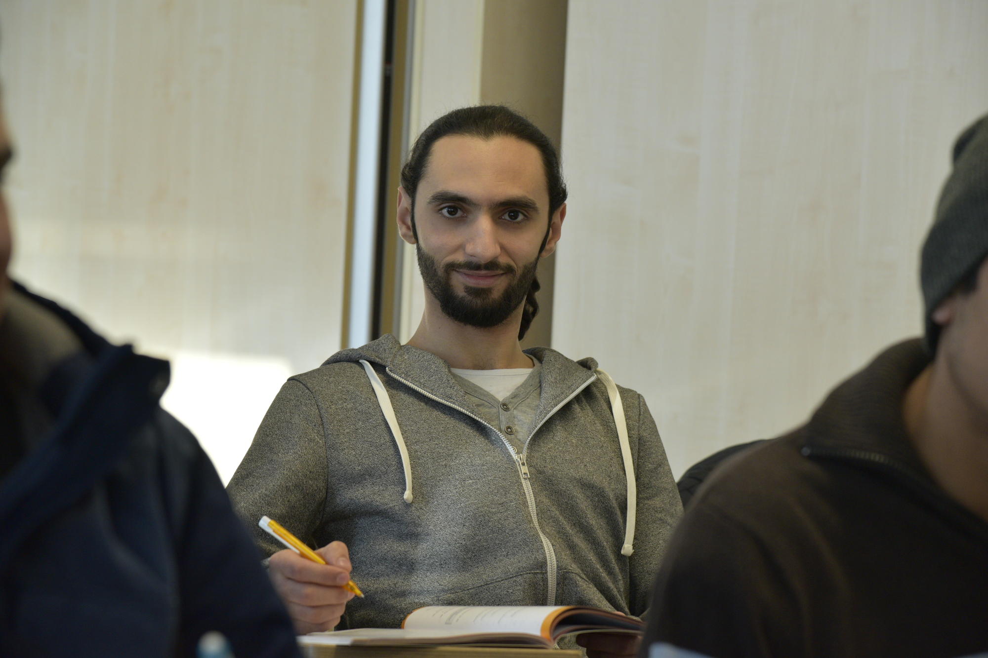 Möchte Englischlehrer werden: Muhammed besucht an der Freien Universität einen Deutschkurs, um ein reguläres Studium dafür aufzunehmen.