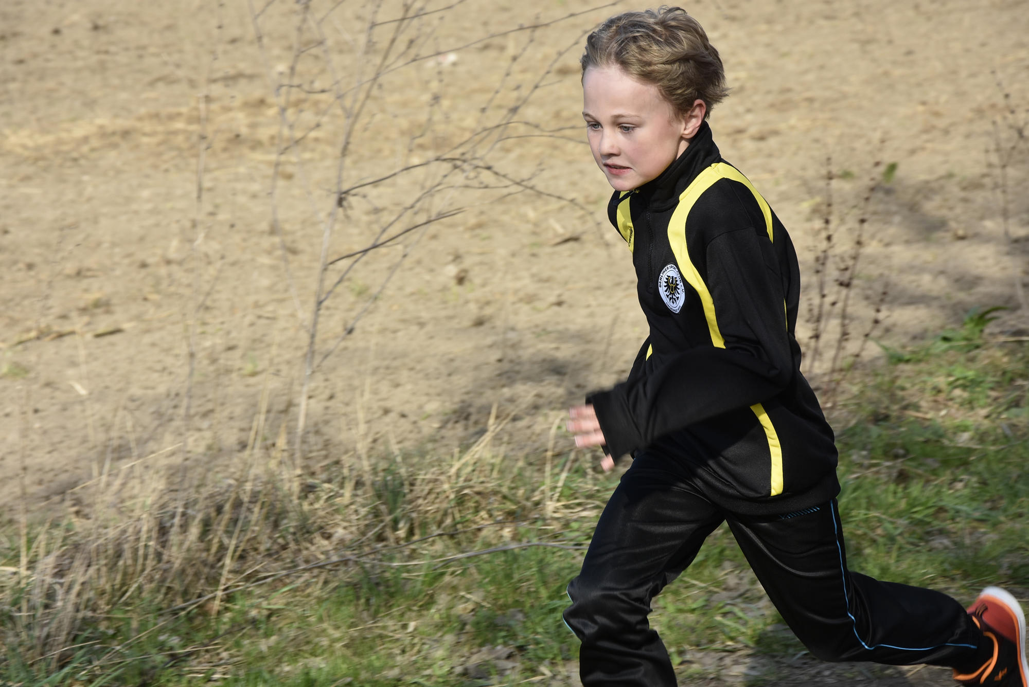 Der achtjährige Mika Schilff ist beim Campus Run der Freien Universität vorne mit dabei. Irgendwann möchte er auch einen Marathon laufen.
