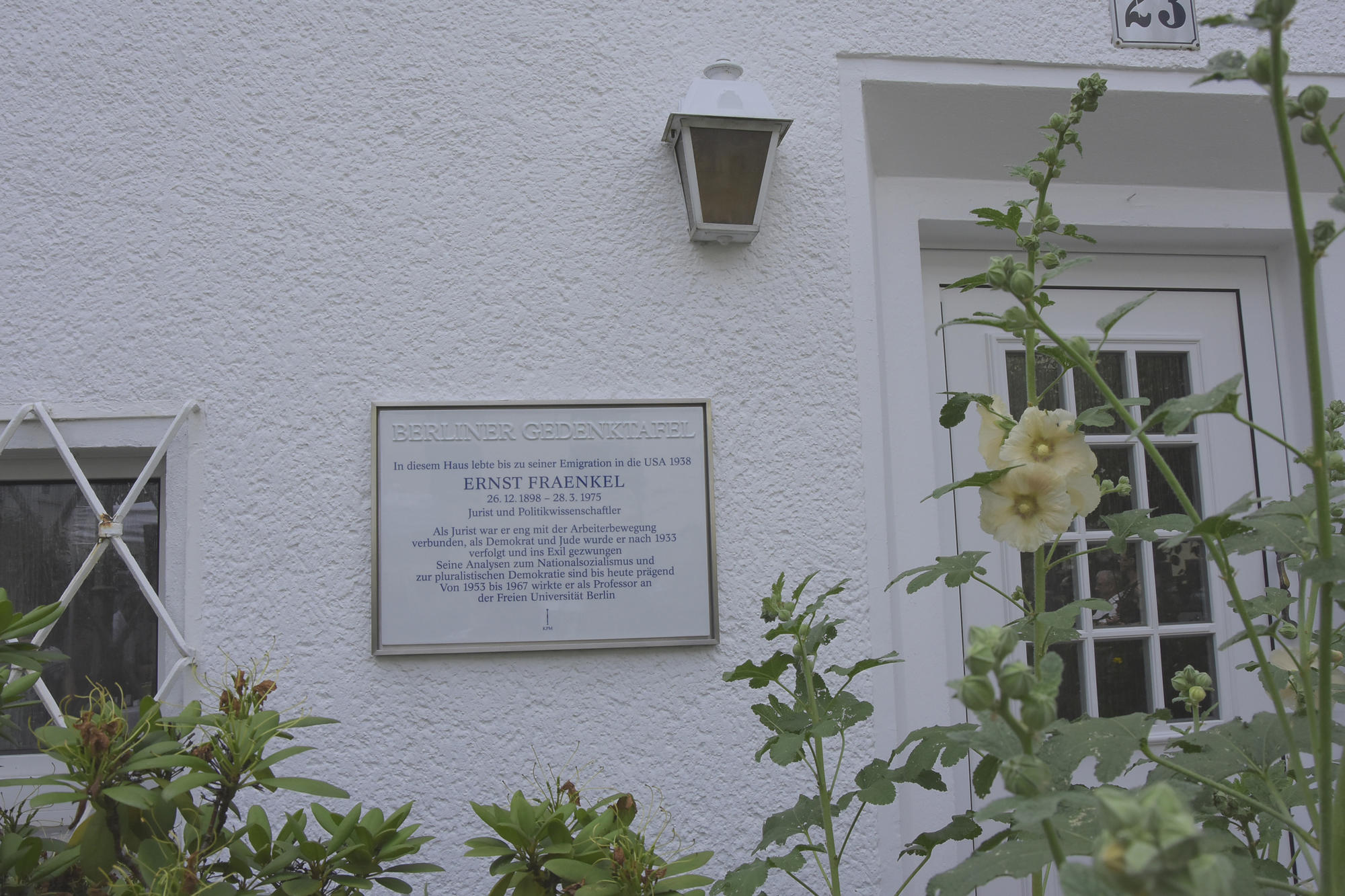 Ernst Fraenkels ehemaliges Wohnhaus: Eschwegering 23 in Berlin-Tempelhof.