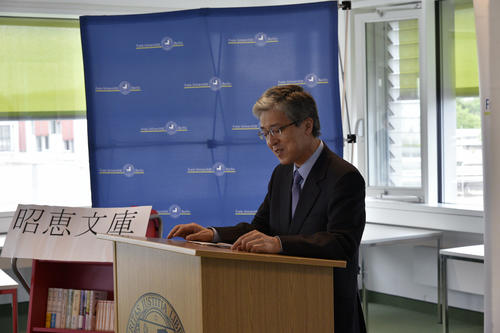 Es handelte sich um den ersten Besuch von Takeshi Yagi an der Freien Universität in seiner Funktion als Botschafter Japans