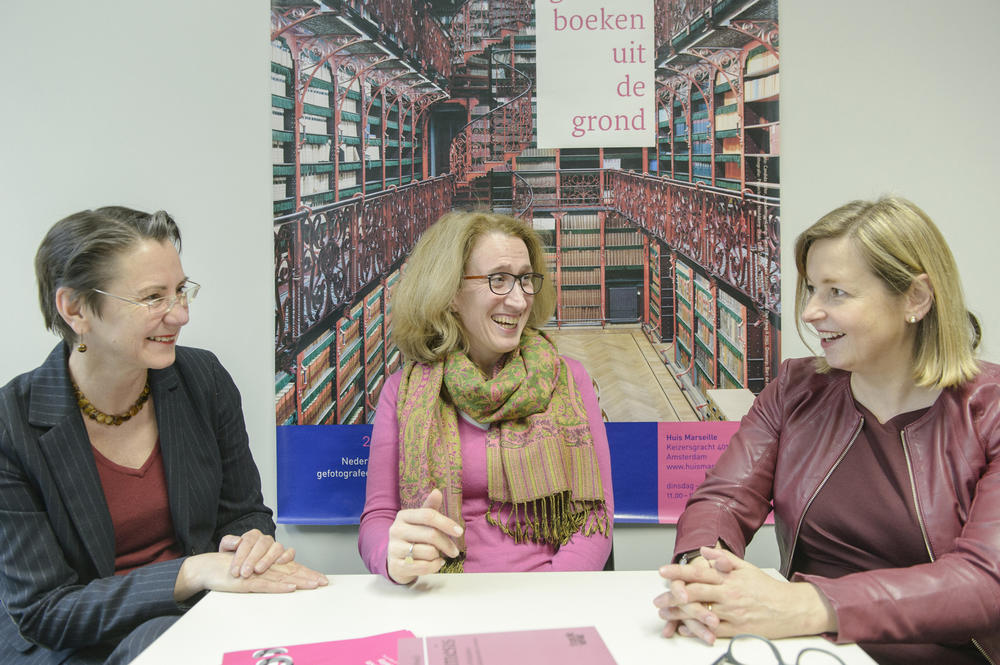 V. l. n. r.: Dr. Mechthild Koreuber, Zentrale Frauenbeauftragte der Freien Universität, Heike Pantelmann, Margherita-von-Brentano-Zentrum für Geschlechterforschung, Prof. Dr. Anita Traninger, Institut für Romanische Philologie.