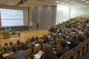 Der Hörsaal in der Rost- und Silberlaube war gut besetzt.