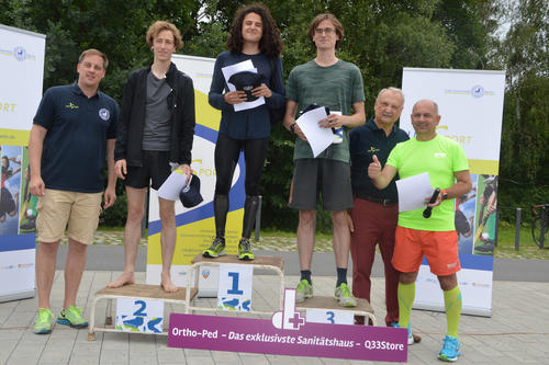 Die Sieger des 10-Kilometer-Laufs