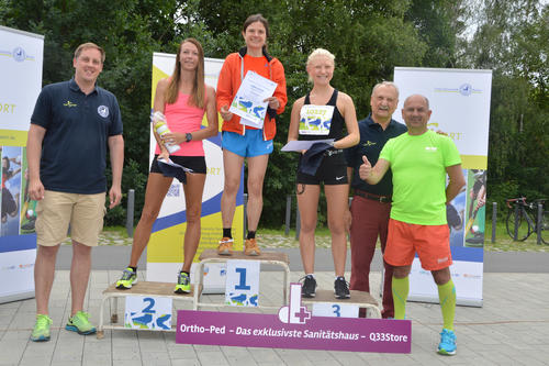 Das Siegerinnen-Team über 10 Kilometer